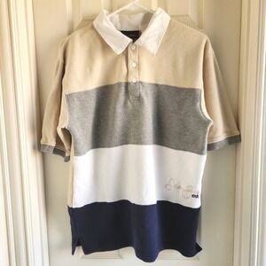 Sean John Mens Color Block Polo Short Sleeve Size M